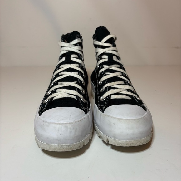 Converse Chuck Taylor All Star Lugged High Women’s Size 10 Black White Platform - Picture 5 of 10